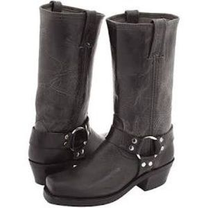 Frye Charcoal Gray Harness 12R Boots